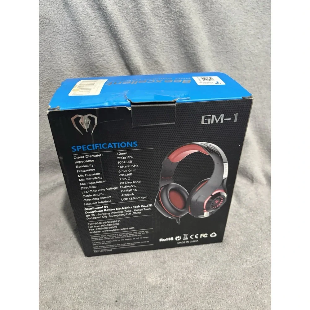 Beexcellent GM-1 Pro Gaming Headset With Deep Base and‎ Soft Leather Earpads